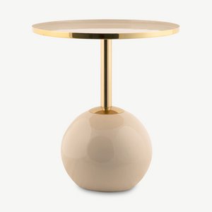 Elian Side Table, Grey Metal