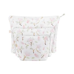 Reversible navy and light blue bamboo beanie for babies 3-9 months old. Made of soft, breathable bamboo material.