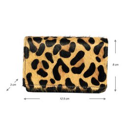 Ladies Wallet Black Leather RFID In 10 Prints
