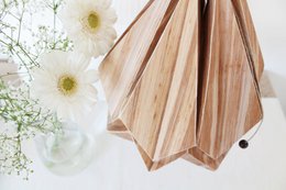 Origami-ophæng i EcoWood og Papir - størrelse M