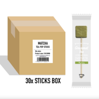 30 Matcha Tea-Pop Sticks (ohne Verpackung und Tabletts)