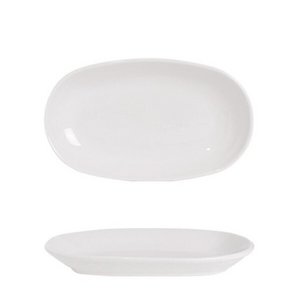 BORD OVAAL 19X11 CM CANDEM WIT