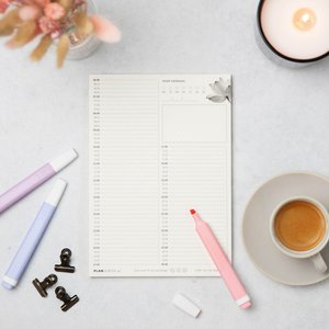 Prikkelarme A5 dagplanner 'Lotus' schrijfblok