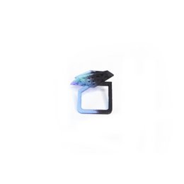 Anello Vertigo – traforato Aqua/Lillà/Nero