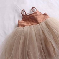 Annie & Charles® Organic Linen Tulle Dress