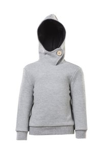 Hoodie, hellgraue Melange