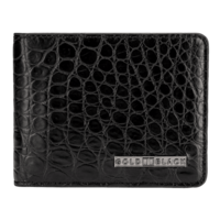 Portemonnee GM krokodillenleer zwart