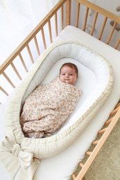 velvet babynest with bow (7 colors)