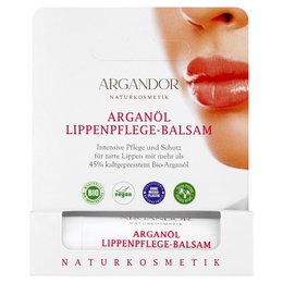 Vegan lip balm with argan oil, protects and nourishes lips.