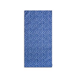  Blue leopard print microfiber beach towel, 135 x 65 cm