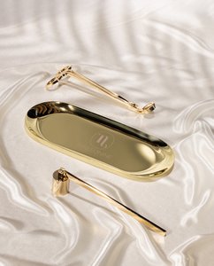 3-teiliges Kerzenpflegeset Gold