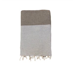 traditional Fouta mikanda 100X200 taupe