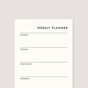 Notepad - "Weekly Planner"