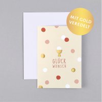 Glückwunschkarte Kommunion Konfirmation Taufe Kelch Punkte Marie