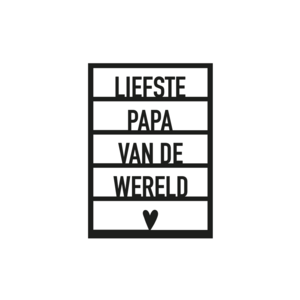 Kaart Vaderdag "Liefste papa van de wereld"