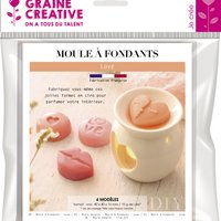HEART WAX MELT PEEBLES - FONDANTS MOULD