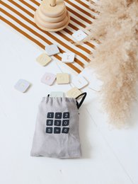 Kolorowa matematyka, drewniane klocki, zabawka edukacyjna