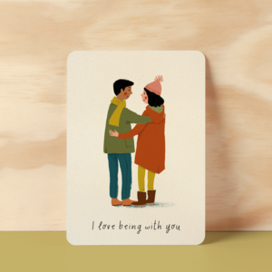 Postcard |  I love being with you