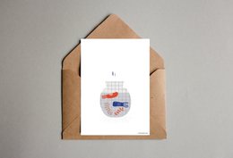 postkort "Hej"