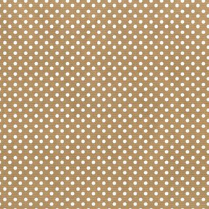 Gift wrapping paper - Kraft white dot - 50 cm x 150 meters
