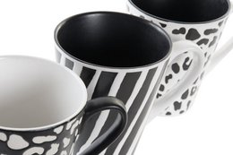TAZA GRES 11,7X11,7X10 360ML, SALVAJE 3 SURT. PC194176