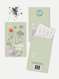 Colorful wildflower seeds for sowing cheerfulness. Includes a variety of blooms like poppies and daisies. Ideal for planting in gardens or containers.