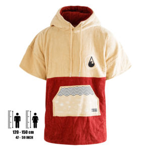 Poncho Dunas, katoenvelours