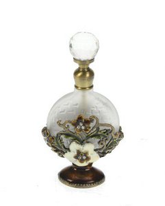 Parfumflesje Goudkleurig geëmailleerd