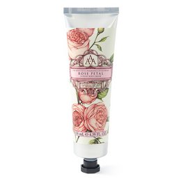  Rose petal body cream in a 130ml tube. Moisturizing and nourishing formula with a floral scent.