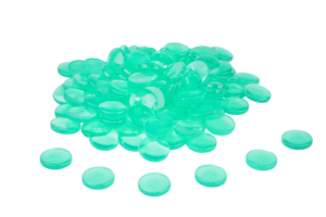 WISSNER® 100 Muggelsteine ø 20 mm, Rote Nuggets aus RE-Plastic, Bruchsicher & Robust, zum Basteln, Lernen und Dekorieren Copy