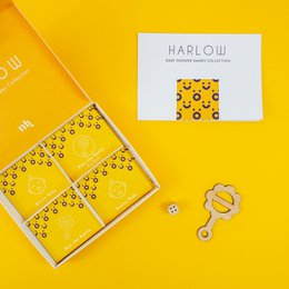 Harlow 4-i-1 baby shower spil