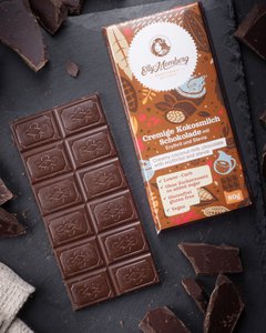 Romige Kokosmelkchocolade 80g - Veganistische chocolade, zonder toegevoegde suikers en glutenvrij - Klassiek