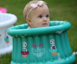 Basic Pack: Opblaasbaar babybad Turquoise