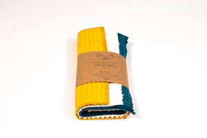 Wasbaar doekje voor keuken - Petrol Blue