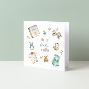 Greeting card | A sweet child coming