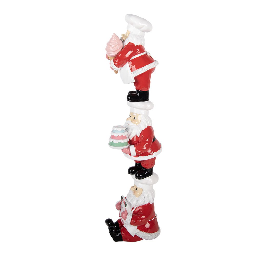 Kerstdecoratie Beeld Kerstman 12x14x52 cm Rood Kunststof