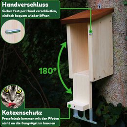 ERDENFREUND® robin redekasse kattesikker