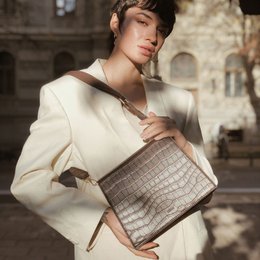 Sac Jeele Croc-Marron