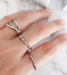 R1067 Rolling Anxiety Fidget Ring Rose Gold Stålfarve