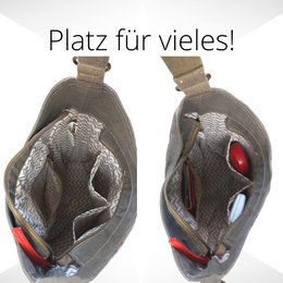 Sunsa schoudertas voor dames. Canvas hobo tas. Grote crossbody tas in vintage stijl. Elke vegan schoudertas is uniek.