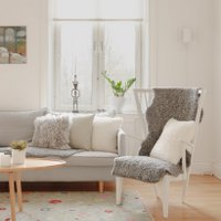 Shansi cushion cover sheepskin_Lightgrey Snowtop