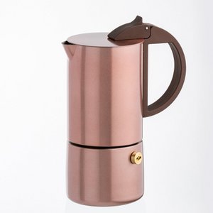 CHICCA - Espresso maker, gold rose, 6 cups
