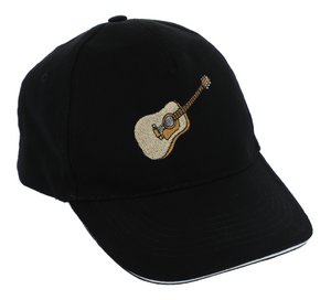 Baseball-Cap mit eingestickter Gitarre