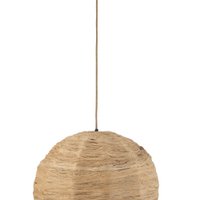 J-Line Hängelampe Ball Banana Leaves - Jute - Natur - Groß