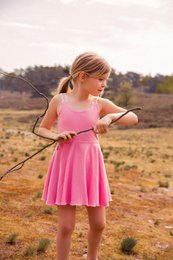 Robe enfant rose | simplicité