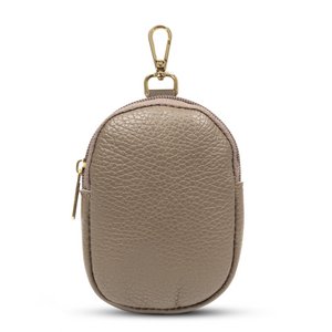 Florence Artegiani. Agugliaro small hanging purse for bags. Dollaro genuine leather.