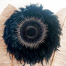 JUJUHAT MACRAME, schwarz - 50 cm