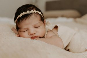 Haarband | Blume - Gold