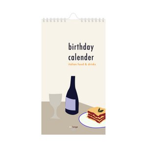 Birthday calendar anniversary 'Italy'