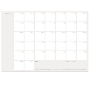 12 Big Monthly planners folded to a A4 format